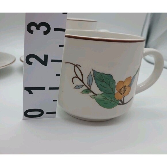 Woodhill By Citation Cups With Saucers Botanical Flowers Spring Summer Tea... - Picture 6 of 7